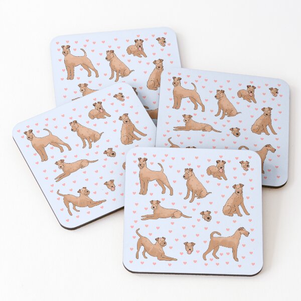 Item preview, Irish terrier cute illustration pattern  designed and sold by Yarafantasyart.