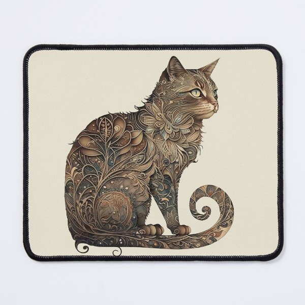 Item preview, Stylized Cat in Browns designed and sold by KieraJewel.