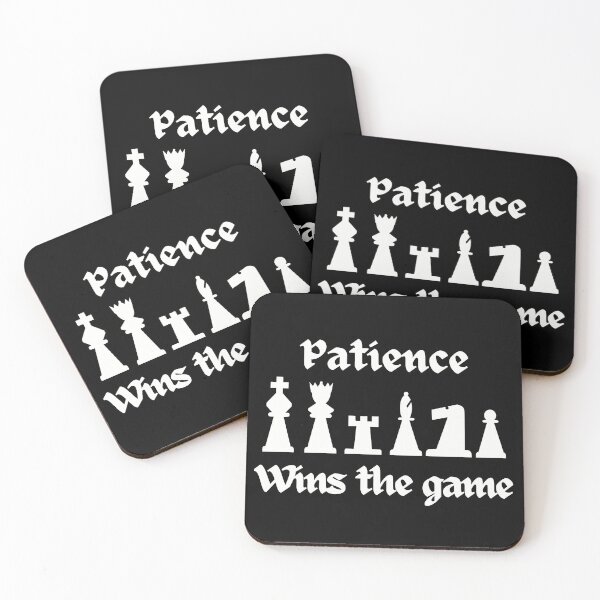 Item preview, Patience wins the game. Chess  designed and sold by A-J-S-Designs.