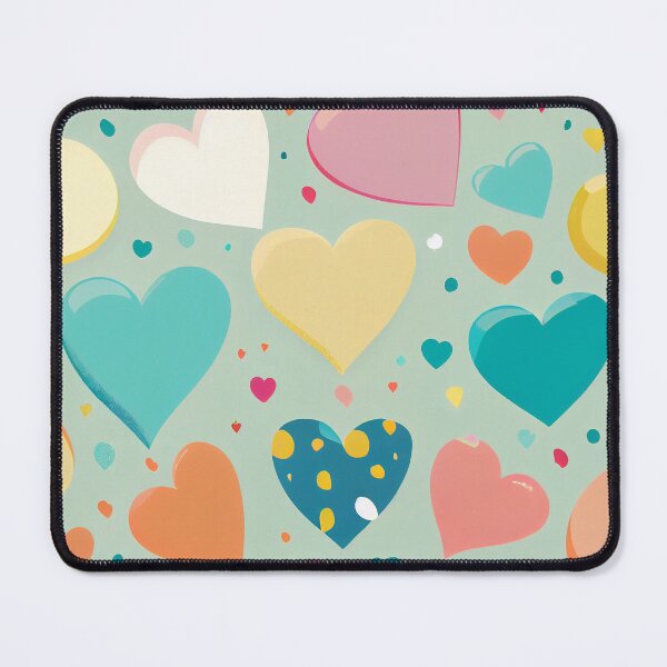 Item preview, Cute pattern of colorful hearts designed and sold by CutePatternsRB.