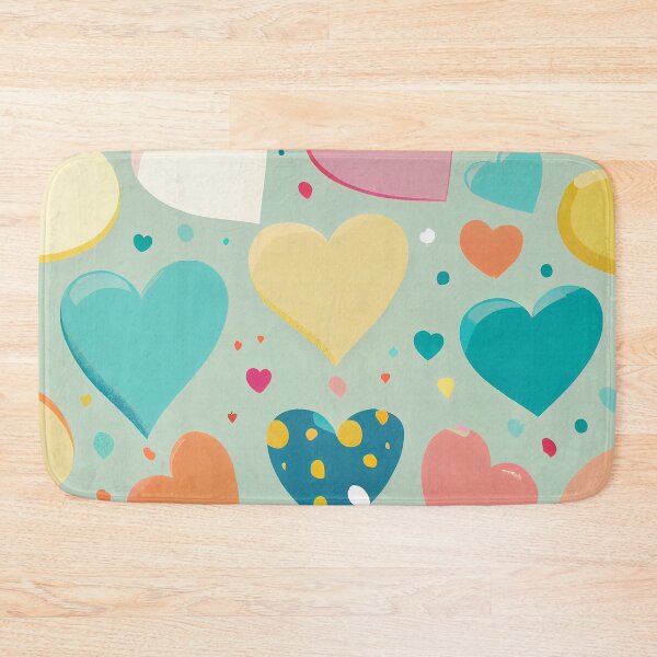 Item preview, Cute pattern of colorful hearts designed and sold by CutePatternsRB.