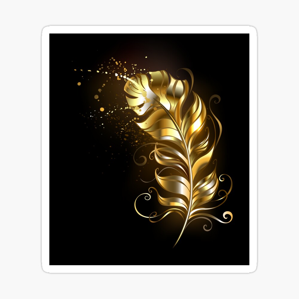 Golden Fluffy Feather ( Gold Feather )