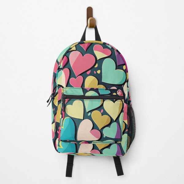 Item preview, Cute pattern of colorful hearts designed and sold by CutePatternsRB.