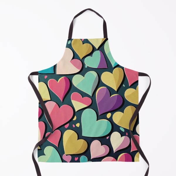 Item preview, Cute pattern of colorful hearts designed and sold by CutePatternsRB.