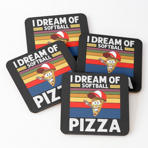 Item preview, I dream of softball and pizza designed and sold by Pixelish.