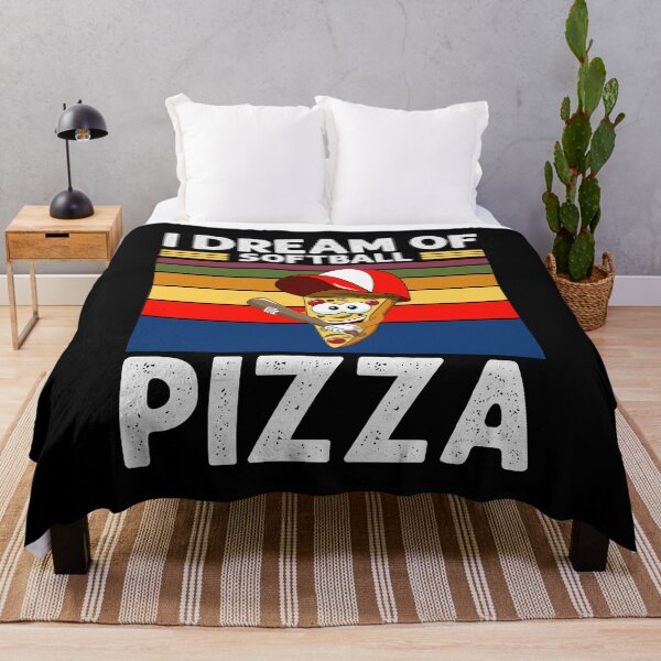 Item preview, I dream of softball and pizza designed and sold by Pixelish.