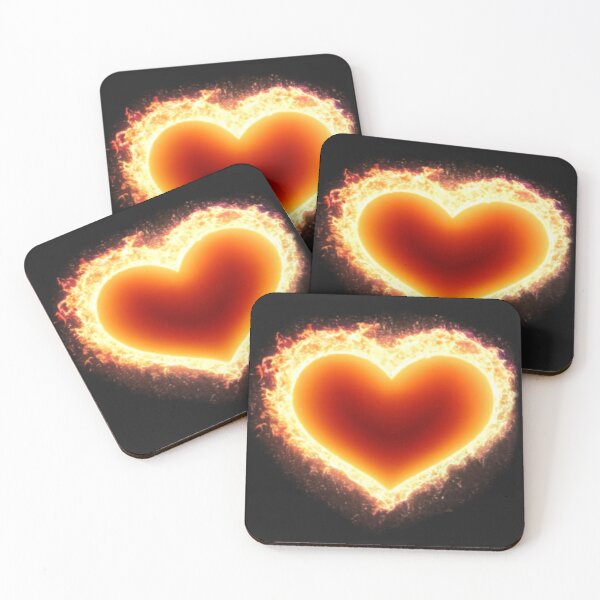 Item preview, Red Fire Heart  designed and sold by Digiheart.