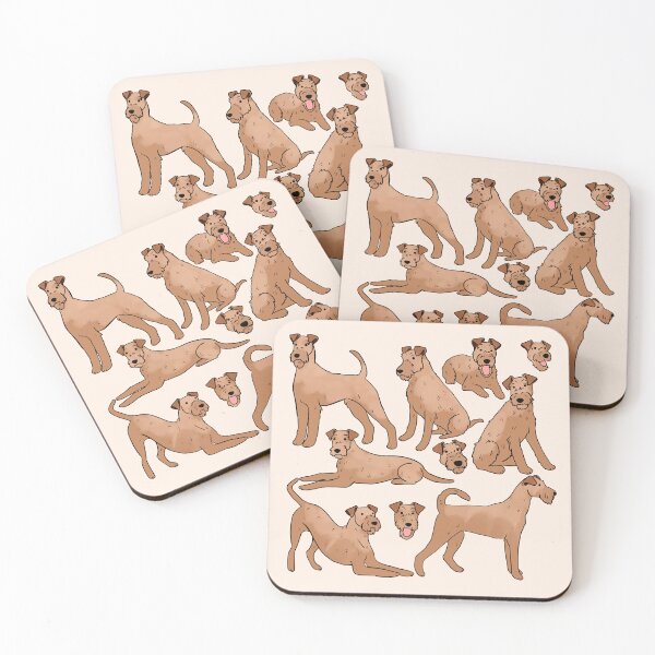 Item preview, Irish terrier cute illustration pattern  designed and sold by Yarafantasyart.
