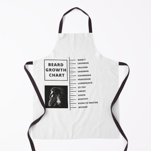 Item preview, Beard measuring chart | Beard Chart | Beard growth Cool white designed and sold by MeditationMind.