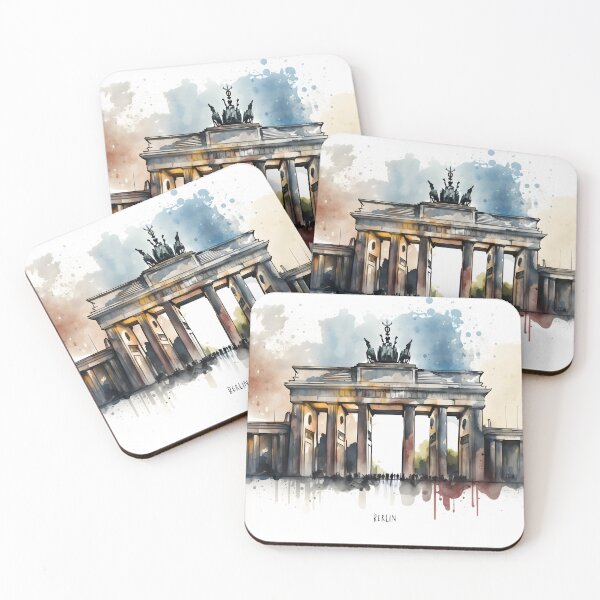 Item preview, Brandenburg Gate in watercolor designed and sold by gammington.