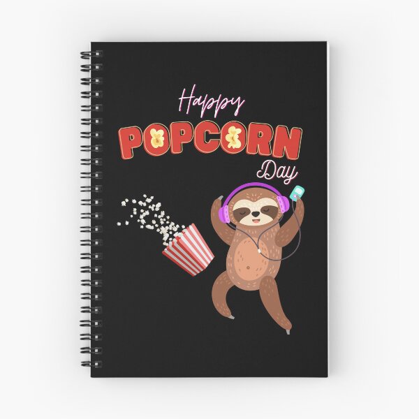 Item preview, Happy Popcorn Day Movie sloth day a for relaxation and fun! designed and sold by Mohamedprf.