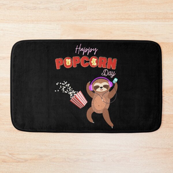 Item preview, Happy Popcorn Day Movie sloth day a for relaxation and fun! designed and sold by Mohamedprf.