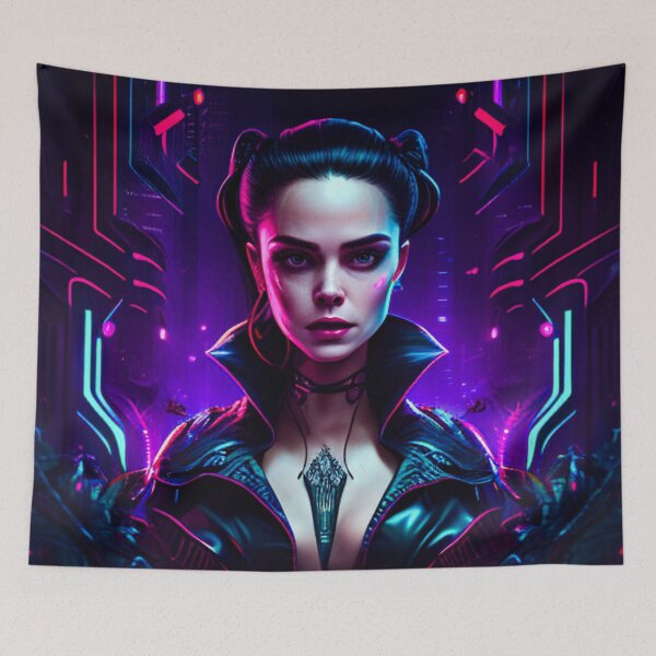 Item preview, Wednesday Addams Cyberpunk designed and sold by FattoAMano.