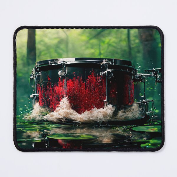 Item preview, Drummer ArtWork With Water Splashing In The Forest Lake designed and sold by Unwind-Art-Work.