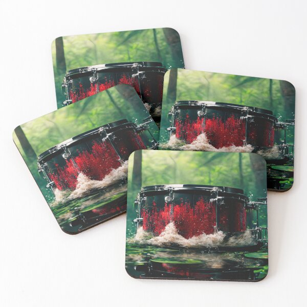 Item preview, Drummer ArtWork With Water Splashing In The Forest Lake designed and sold by Unwind-Art-Work.
