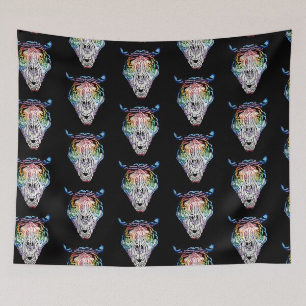 Item preview, Rainbow Tiger Skull designed and sold by RaLiz.