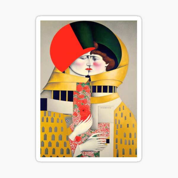 Aperçu de l'œuvre Le baiser Mixed Art créée et vendue par Rohovenko.