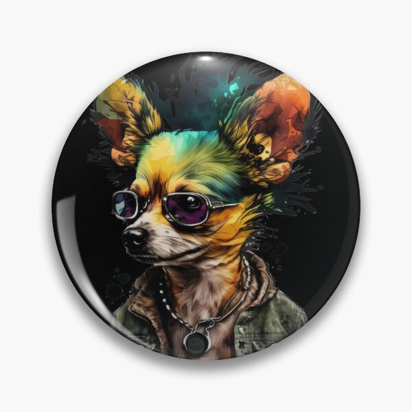 Item preview, Crazy Cool Cute Punk Chihuahua designed and sold by NateFellhauer.