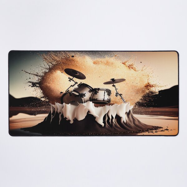 Item preview, Drummer ArtWork With Water Splashing In The Desert designed and sold by Unwind-Art-Work.