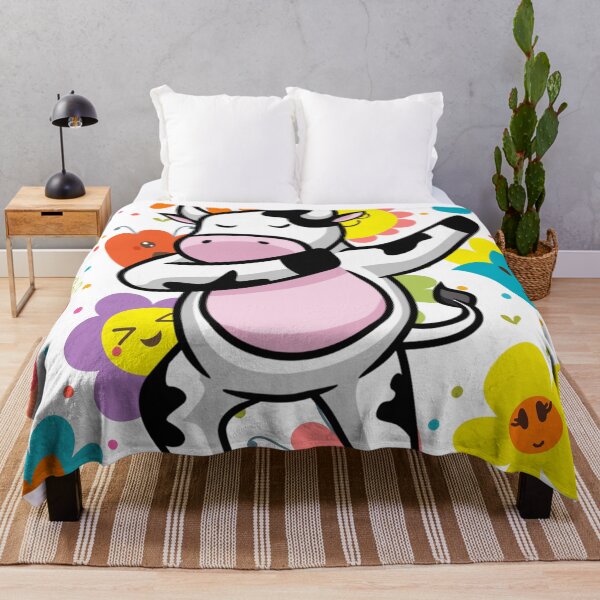 Item preview, Dabbing with me daisies - cute floral cow flower aesthetic, cool cow farmyard animal designed and sold by Flowerartlovers.