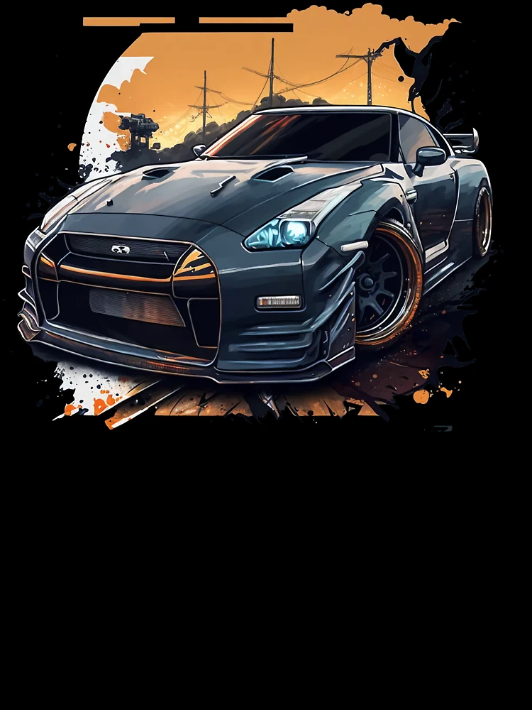 Thumbnail 7 of 7, Oversized T-Shirt, GT-R R35 designed and sold by temm.
