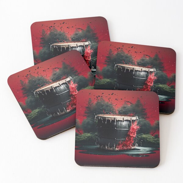 Item preview, Drummer ArtWork With Water Splashing In The Forest designed and sold by Unwind-Art-Work.