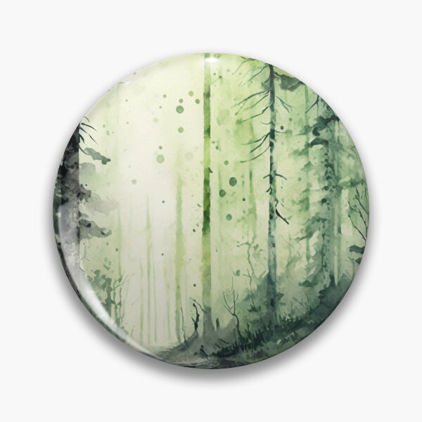 Item preview, green forest Watercolor designed and sold by shokA Design.