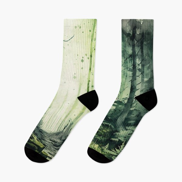 Item preview, green forest Watercolor designed and sold by shokA Design.