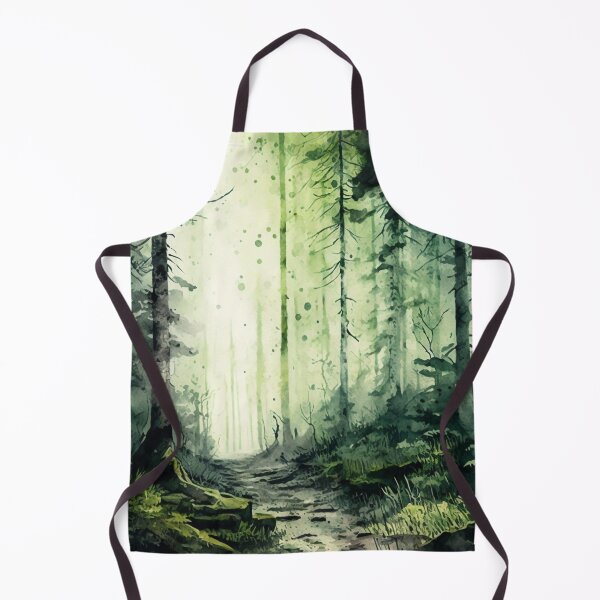 Item preview, green forest Watercolor designed and sold by shokA Design.