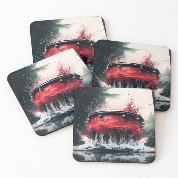 Item preview, Drummer ArtWork With Water Splashing In The Forest designed and sold by Unwind-Art-Work.