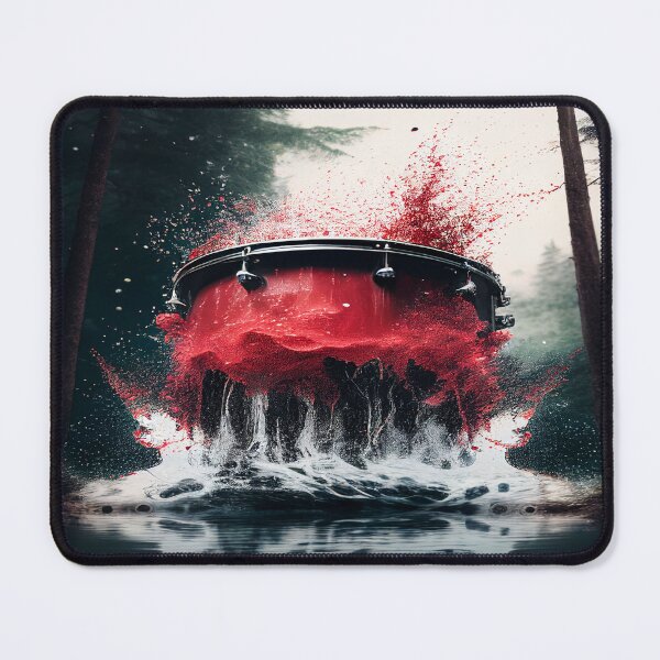 Item preview, Drummer ArtWork With Water Splashing In The Forest designed and sold by Unwind-Art-Work.