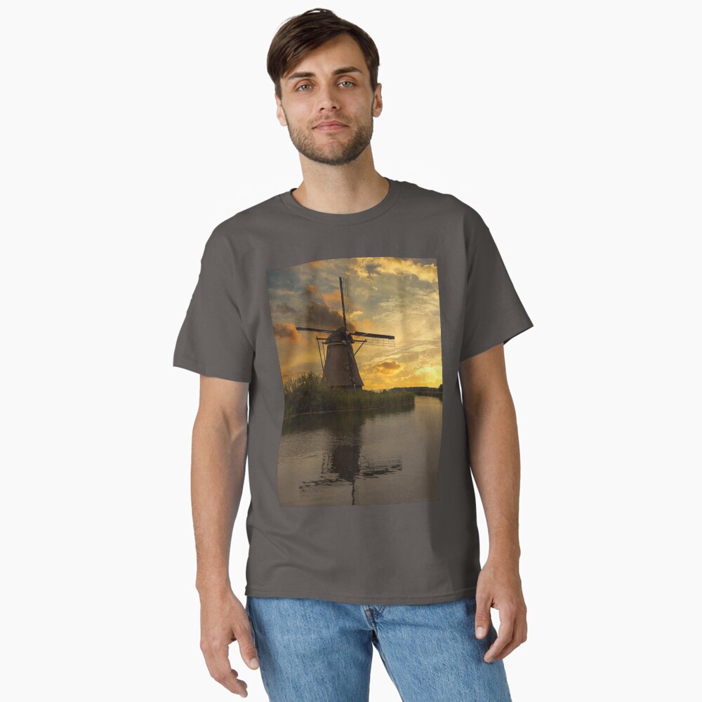 Dutch Windmill at Sunset Jigsaw Puzzle