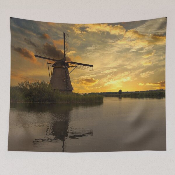Item preview, Dutch Windmill at Sunset designed and sold by Yannik Hay.