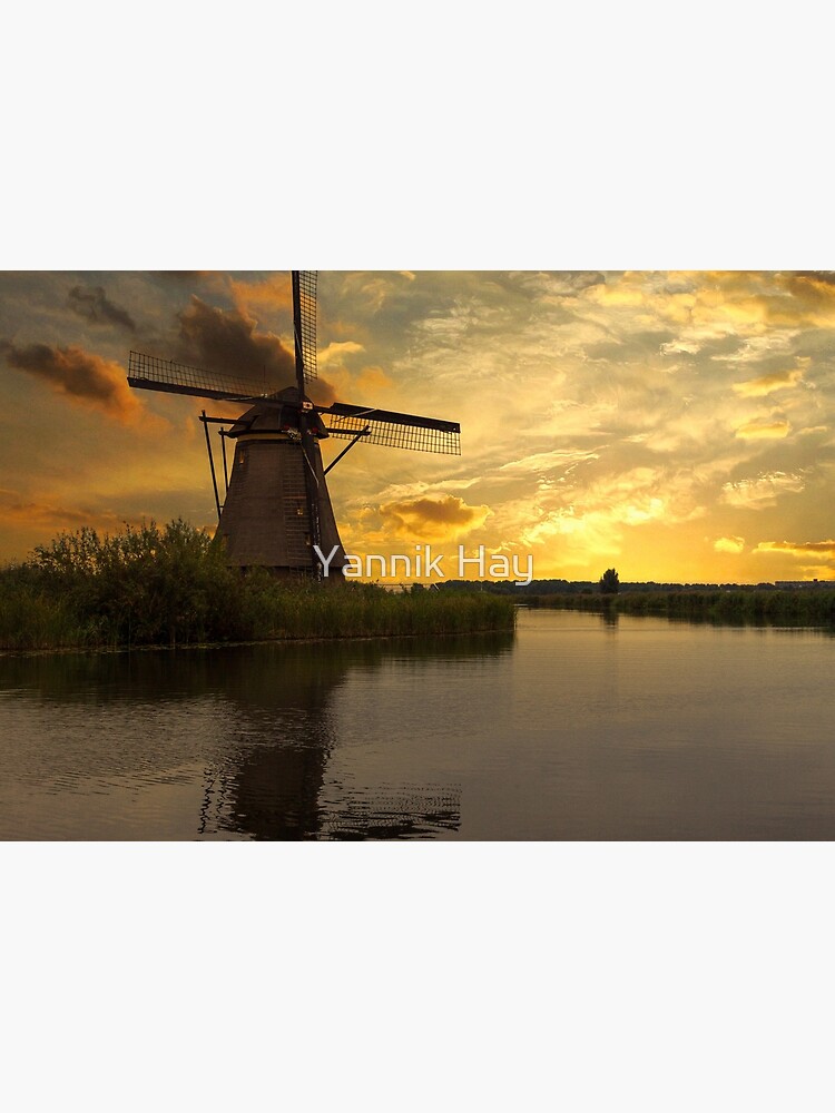 Dutch Windmill at Sunset Jigsaw Puzzle