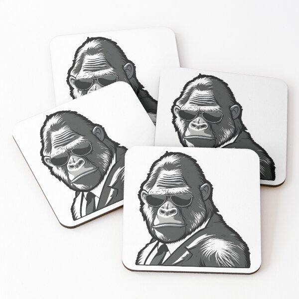 Item preview, Gorilla in Sunglasses Sticker | Cool Gorilla designed and sold by GlassFrogPrints.