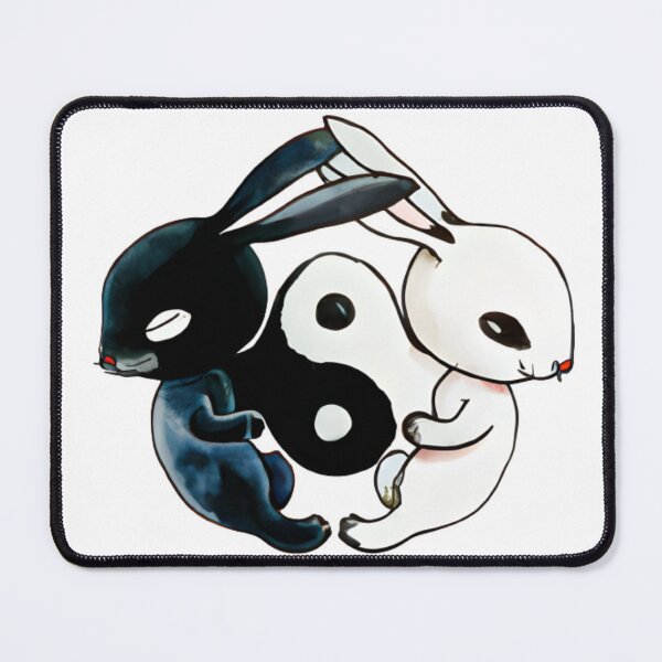 Item preview, Yin Yang Bunnies Rabbits Black and White designed and sold by Leonardo Palumbo.