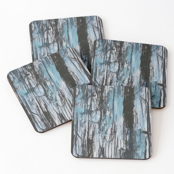 Item preview, Lost in the Enchanted Forest: A Dark Abstract Painting designed and sold by ArtazaBazaar.