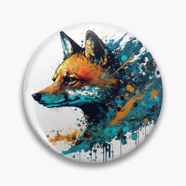 Item preview, Paint splatter fox - pop art designed and sold by Artxplor.