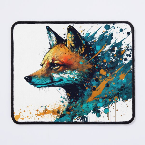 Item preview, Paint splatter fox - pop art designed and sold by Artxplor.