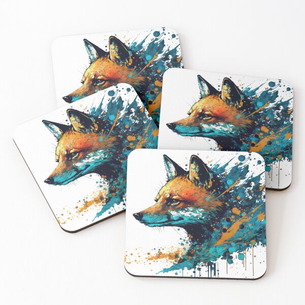 Item preview, Paint splatter fox - pop art designed and sold by Artxplor.