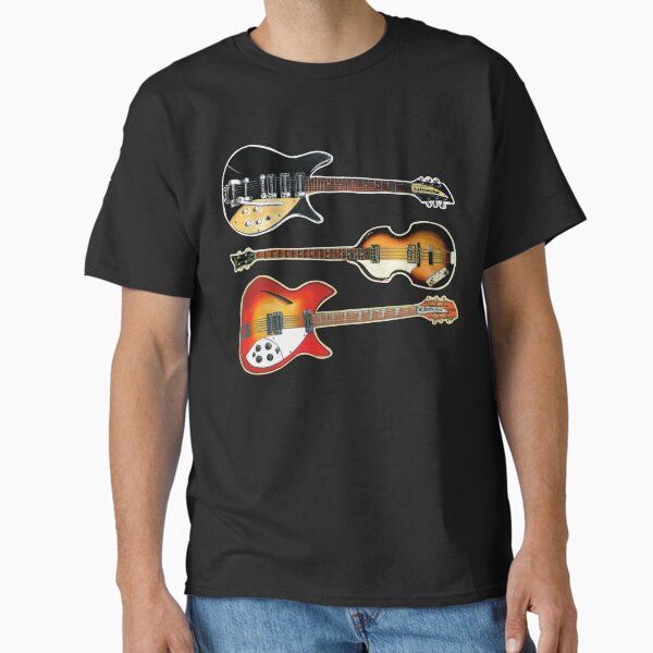 Item preview, Rickenbacker guitars & Hofner Bass - the Beatles legendary vintage electric 1964 - Harrison, Lennon, Macca  beat Rock designed and sold by Kludoman.