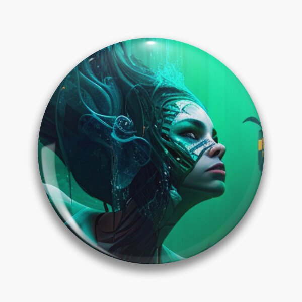 Item preview, Futuristic Mermaid designed and sold by FattoAMano.