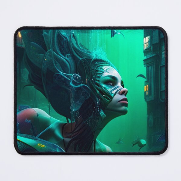 Item preview, Futuristic Mermaid designed and sold by FattoAMano.