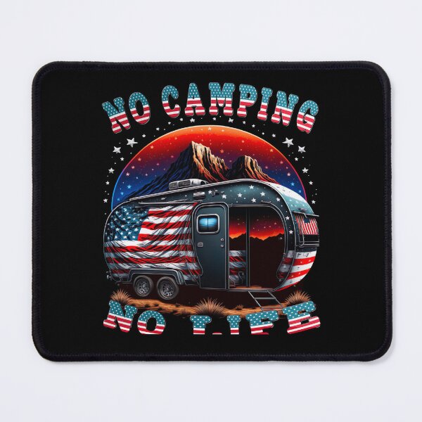 Item preview, No Camping No Life Camping Caravan USA designed and sold by druckfun.