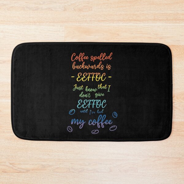 Item preview, Coffee Spelled Backwards - Rainbow designed and sold by RoxanedArt.