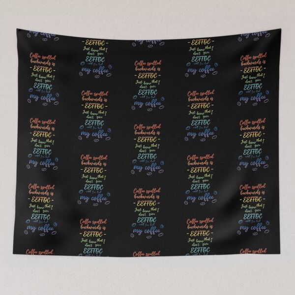 Item preview, Coffee Spelled Backwards - Rainbow designed and sold by RoxanedArt.