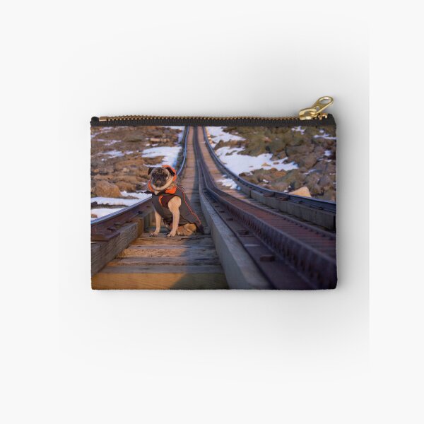 Item preview, Pug Waits For the Train designed and sold by pugventurephoto.