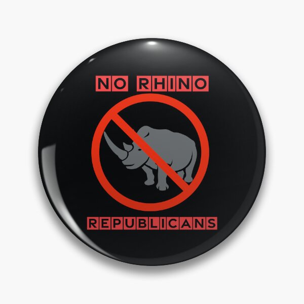 Item preview, NO RHINO REPUBLICANS - REPUBLICAN IN NAME ONLY RINO designed and sold by Pirate Foto.