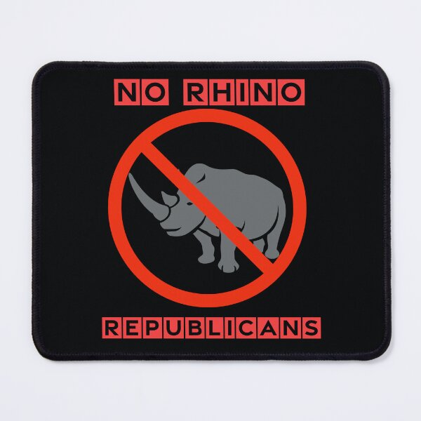 Item preview, NO RHINO REPUBLICANS - REPUBLICAN IN NAME ONLY RINO designed and sold by Pirate Foto.