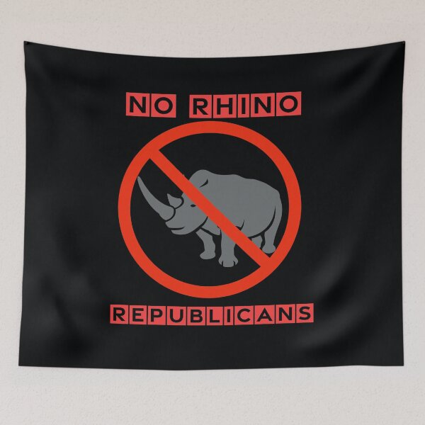 Item preview, NO RHINO REPUBLICANS - REPUBLICAN IN NAME ONLY RINO designed and sold by Pirate Foto.